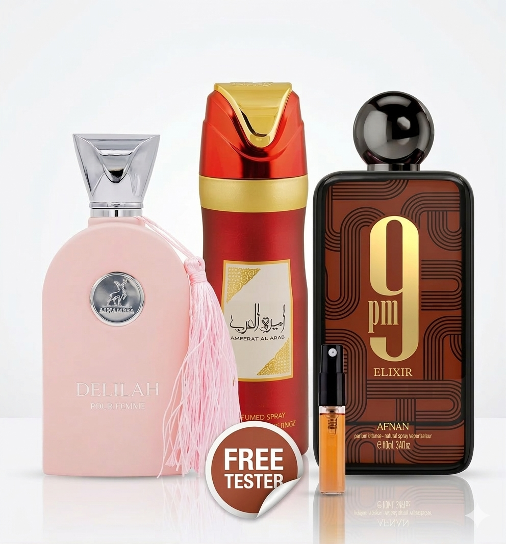 Signature Deal – 3 Premium Perfumes + Free Tester – QAR 399